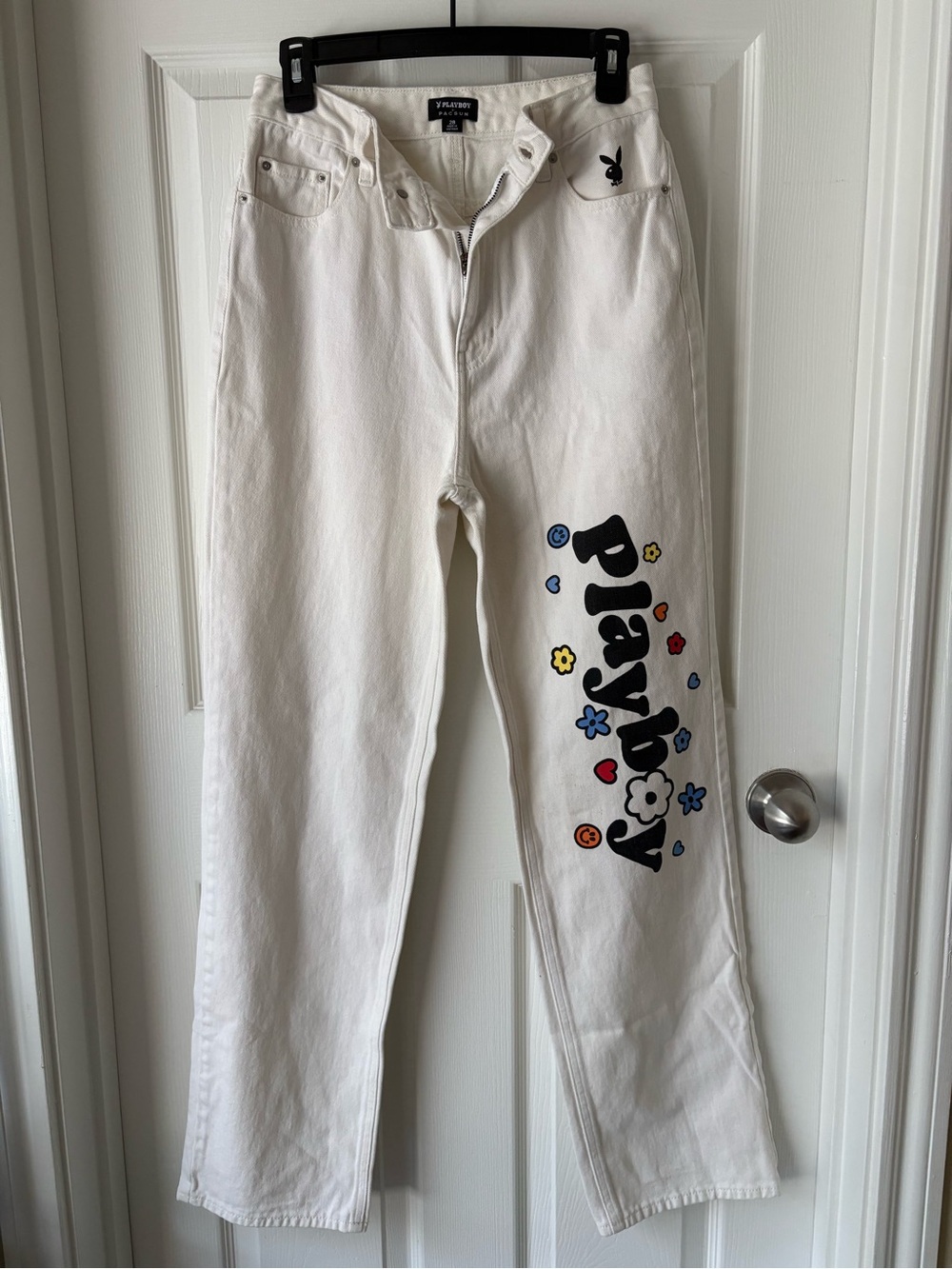 PLAYBOY Jeans with Colorful Floral Logo